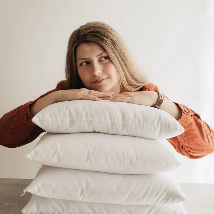 UniikPillows - Wholesale Throw Pillow Cover - Plain White Cotton Pillow Cover Shams | 6x6 8x8 10x10 12x12 14x14 16x16 18x18 20x20 22x22 24x24 Size1