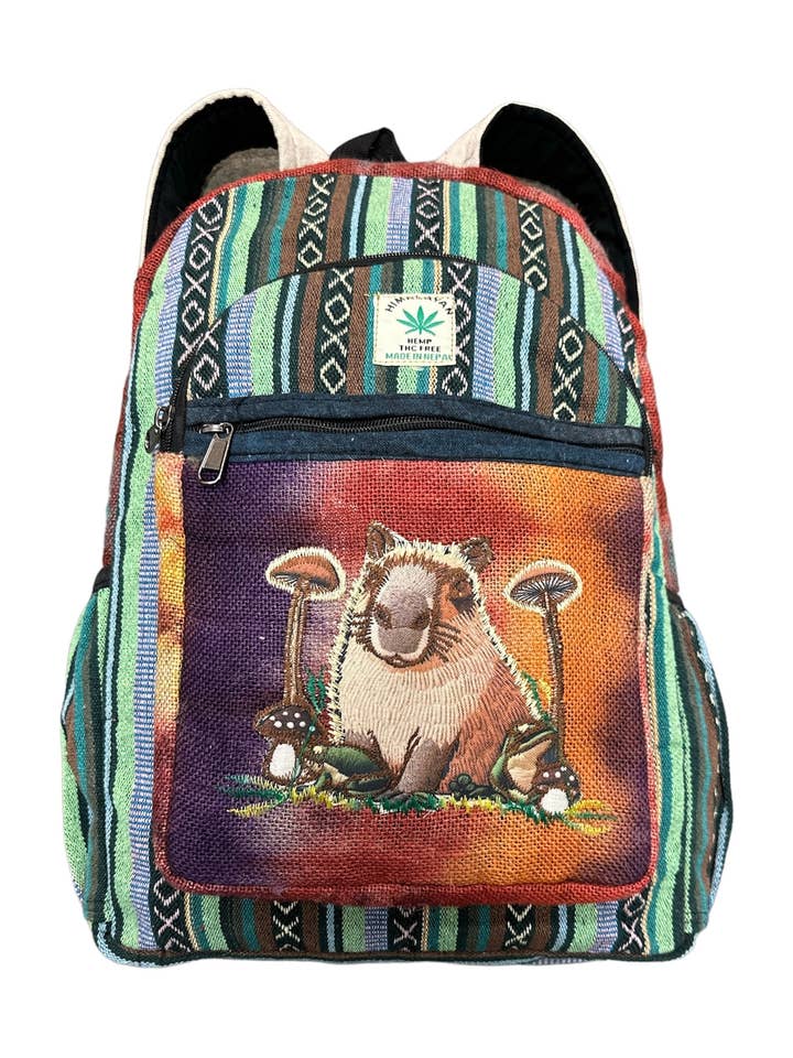 Mushroom Capybara Backpack RIB3016 for wholesale by Rising International Inc