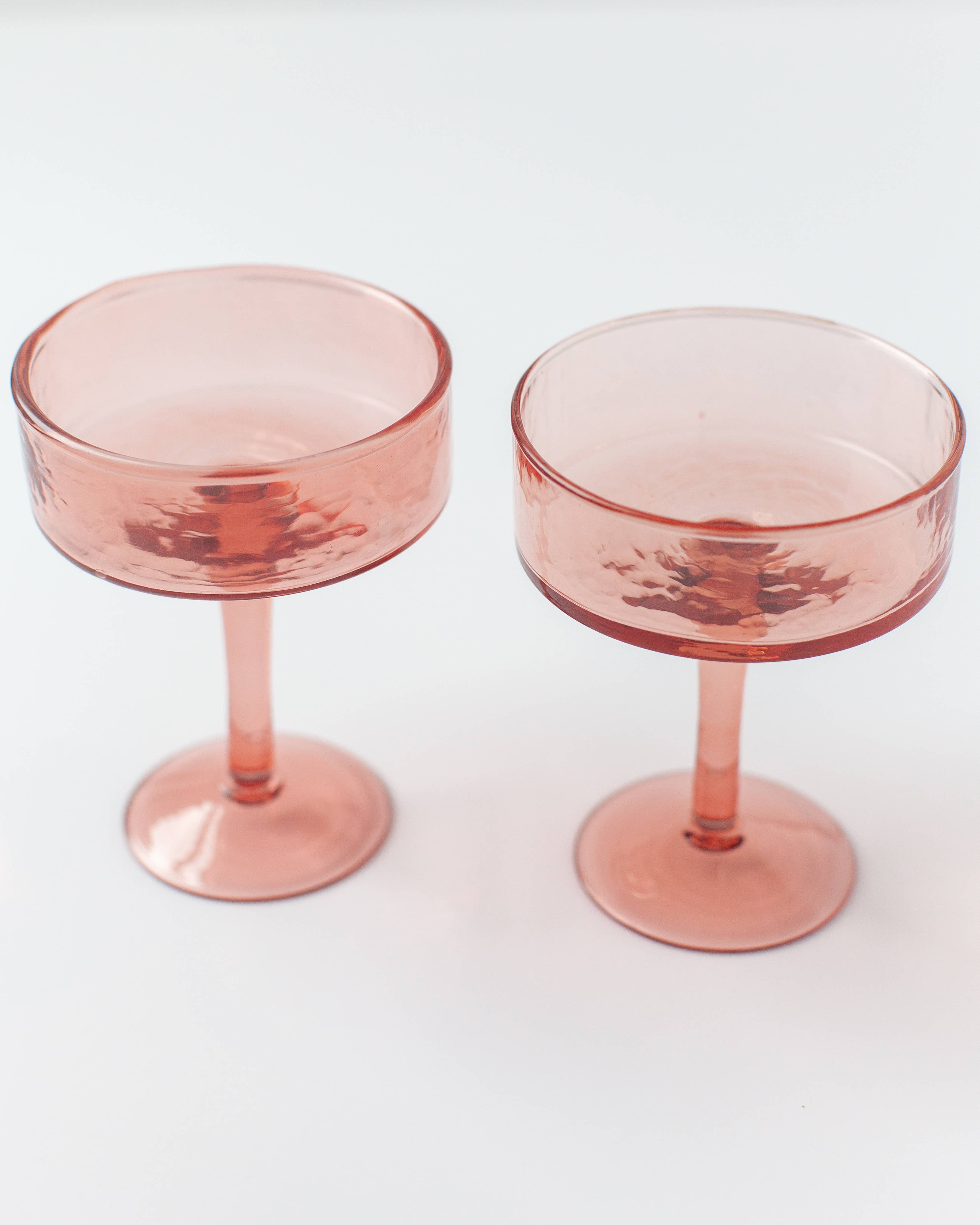 Creative Women – Copo de coquetel/álcool por atacado – Par de Copos de Cocktail Coupe Martelados à Mão8