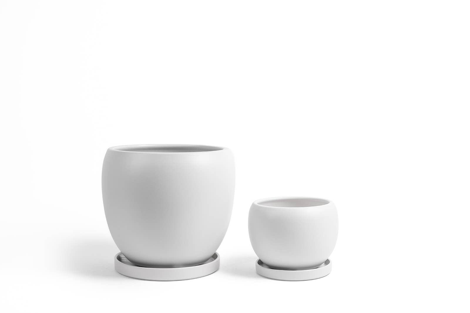 Momma Pots - Wholesale Plant Pot - 8" (1 pc) +12" (1 pc) Bollé Pots w/Water Saucers16