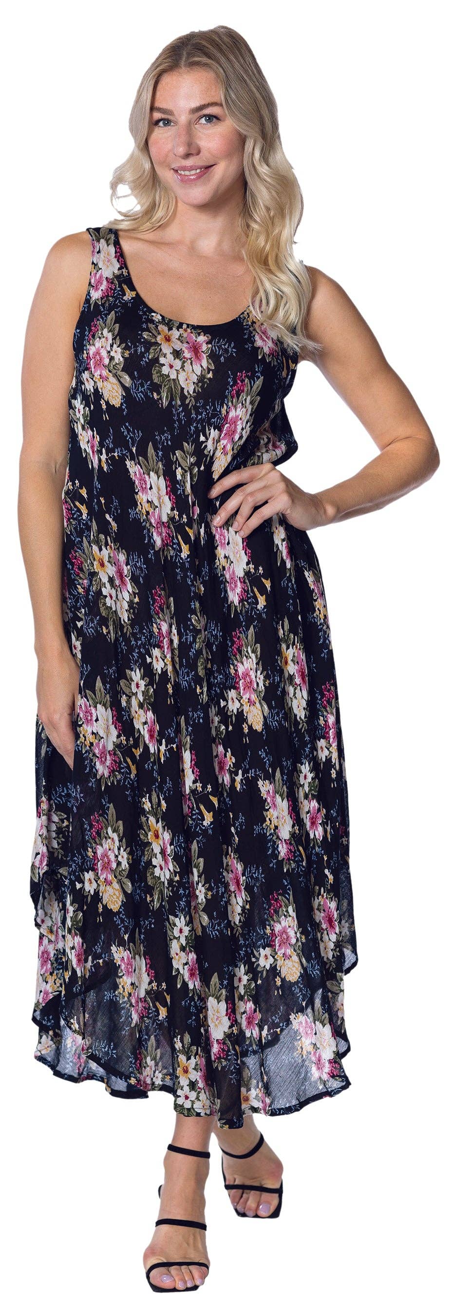 Papa Fashions - Vente Robe – femme - Robe parapluie en rayonne imprimée8