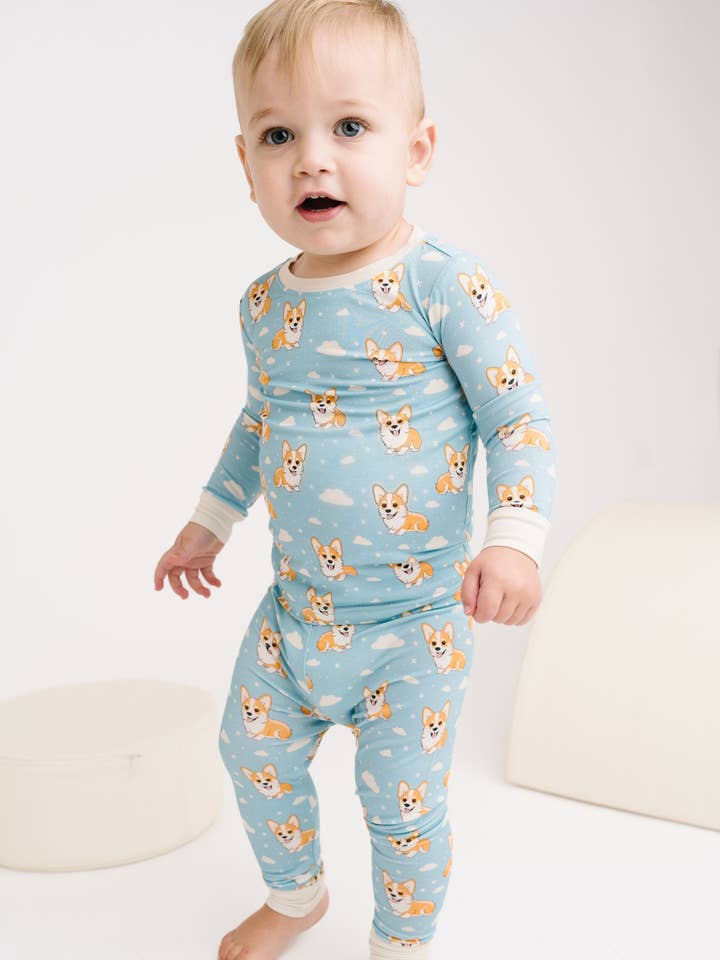 Corgi Cuddles Bamboo Set for wholesale by Little One Shop