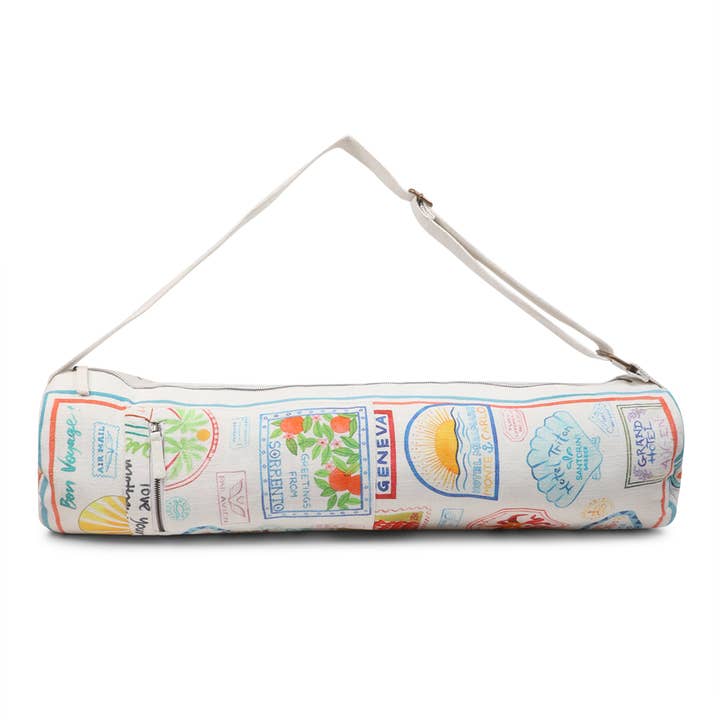 Sac pour tapis de yoga Bon Voyage pour la vente par Vismaya - A Brand by Shivani LLC