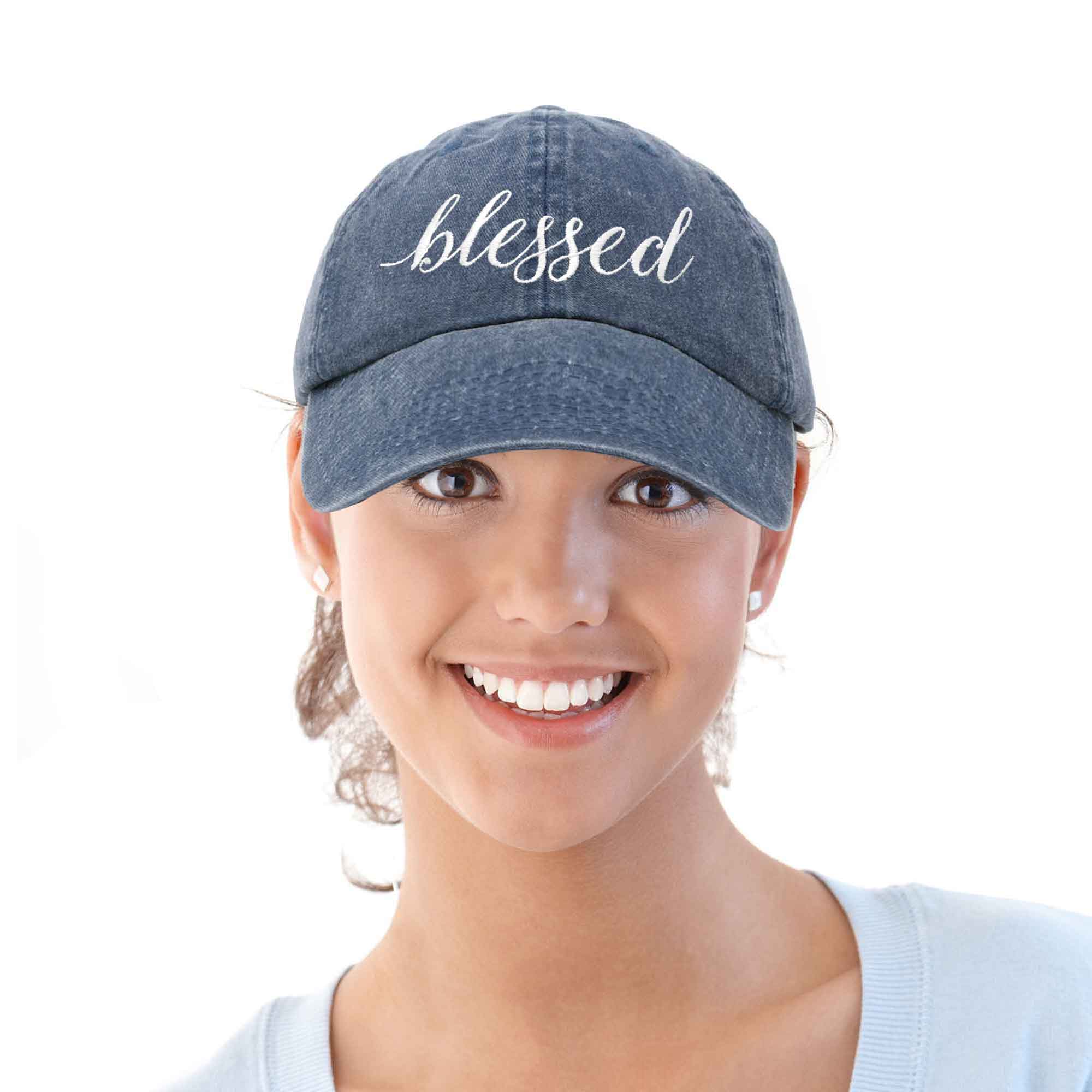 Dalix - Wholesale Baseball Cap - Women's - DALIX Blessed Women's Baseball Cap Soft Cotton Dad Hat115