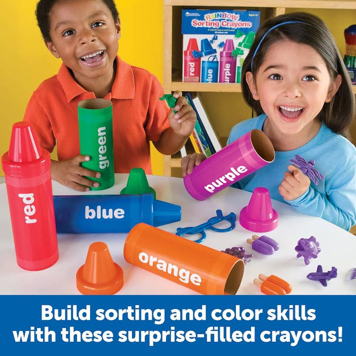 Learning Resources - Wholesale Crayons - Kids & Baby - Rainbow Sorting Crayons