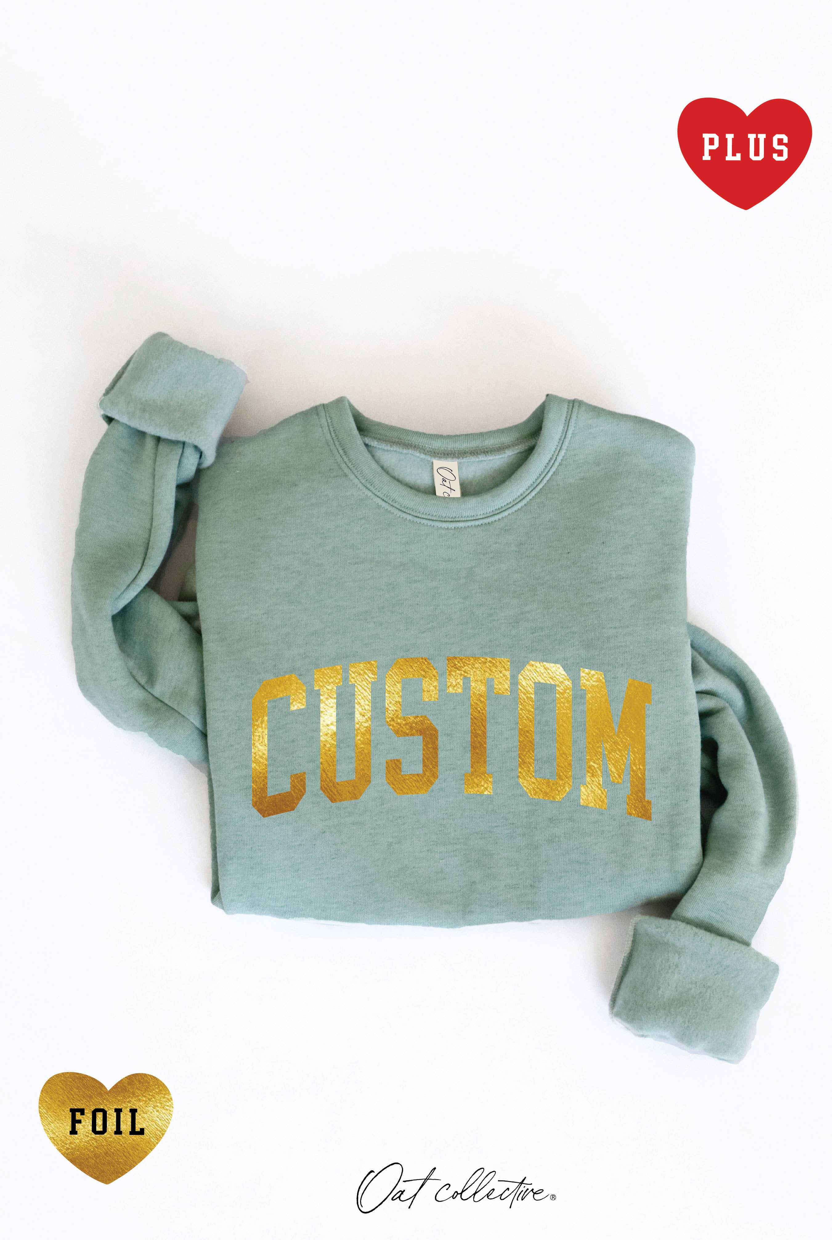 OAT COLLECTIVE - Wholesale Grafisch sweatshirt - Dames - CUSTOM FOLIE Plus Grafische Sweater7