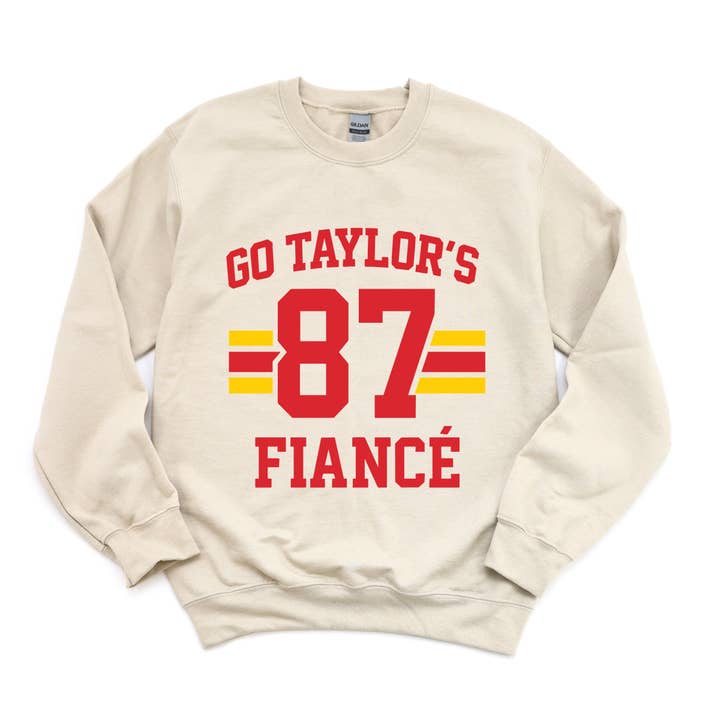 Sweat-shirt Femme Go Taylor's Fiancé 87 pour la vente par Olive And Ivory Wholesale