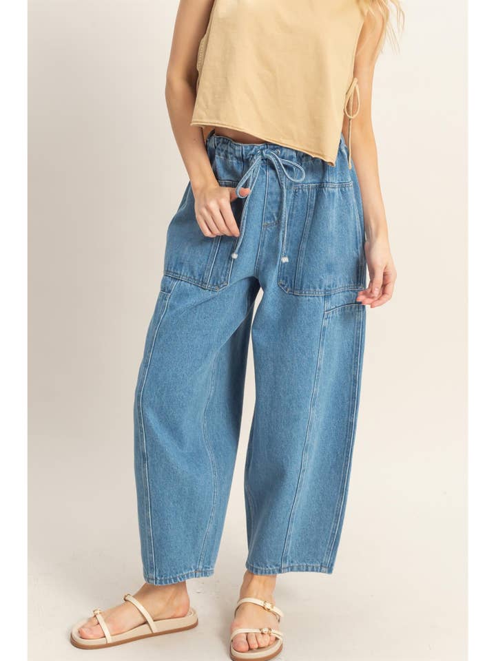 Pantalon large avec poches surdimensionnées pour la vente par HYFVE