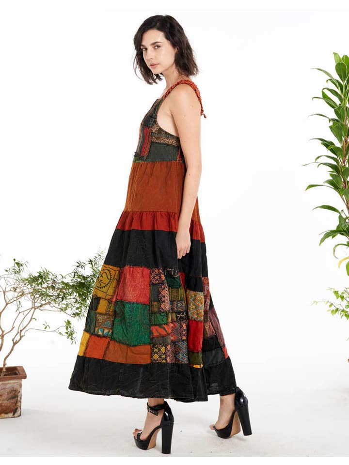 Colores surtidos VESTIDO DELANTAL DE RETAZOS (TH-1826) de venta al por mayor en Faire2