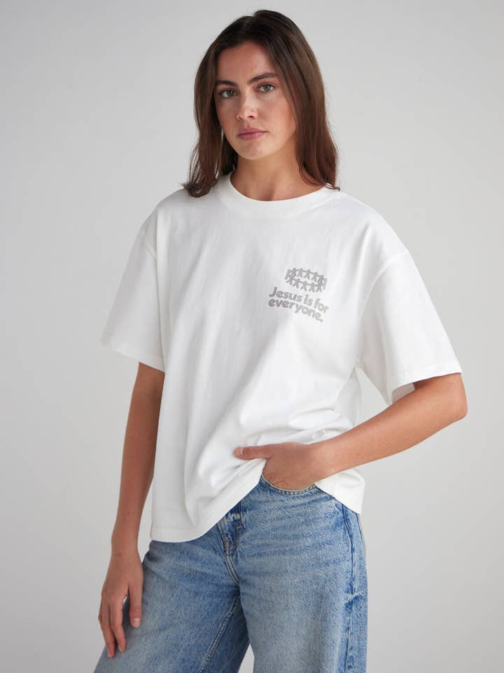 Jesus ist für alle da Schweres T-Shirt für den Großhandel von Elevated Faith