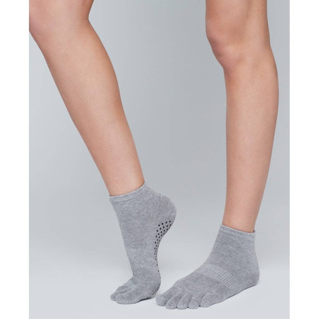 Moonchild Yoga Wear - Wholesale Socks - Women's - Moonchild Grip Socks - High - Heather Grey3