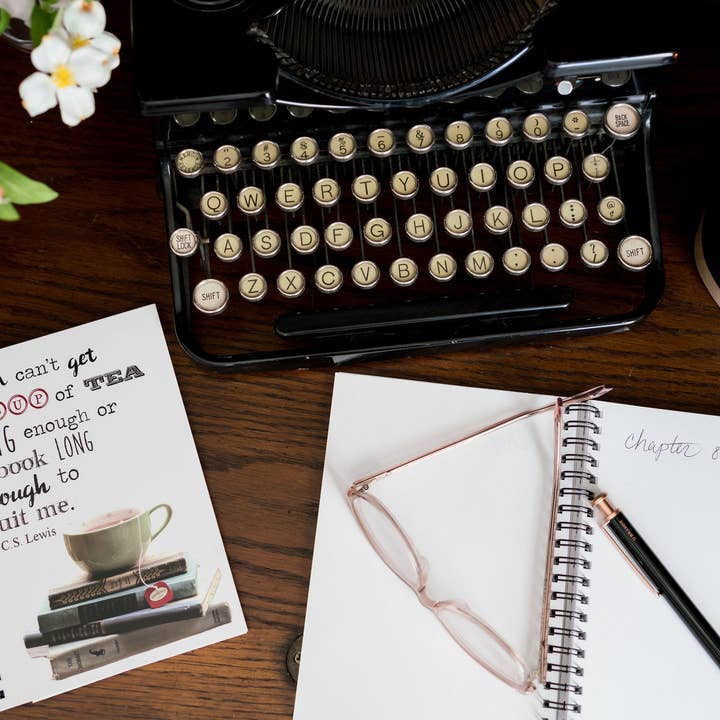 Fly Paper Products - Vente Cahiers - Carnet de notes fait main « Vous ne pouvez pas obtenir une tasse de thé assez grande » de C.S. Lewis