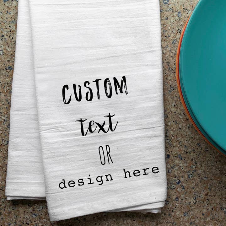 Custom Printed Premium Cotton Flour Sack Kitchen Towels and other Purchase Wholesale custom kitchen towels. Free Returns & Net 60 Terms on Faire trending on Faire.