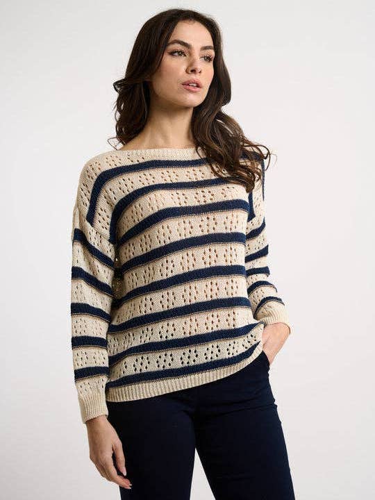 Lurex Striped Sweater for wholesale by Indomina Italy