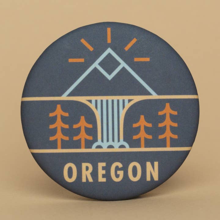 Tender Loving Empire - Wholesale Magnet - Multnomah Falls Round Magnet0