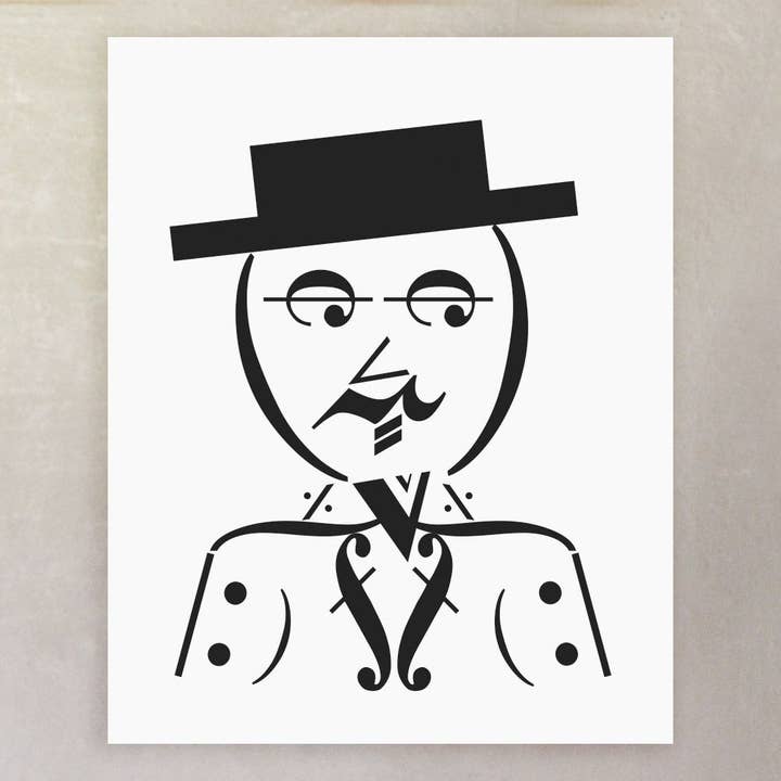 Dapper Man - Impression d'art - Note de musique pour la vente par Erin Heaton Art