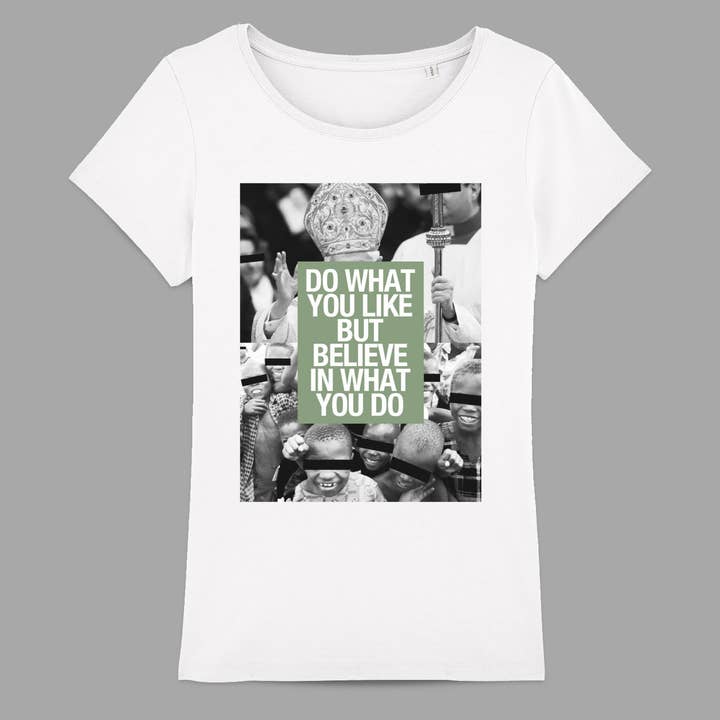 Dames slim-fit T-shirt Believe voor wholesale door Mary Cotton Couture