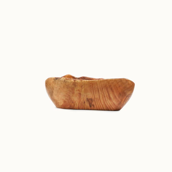 Beacrafty - Wholesale Fruit Basket - Handcrafted Unique Olive Wood Rustic Fruit Bowl1