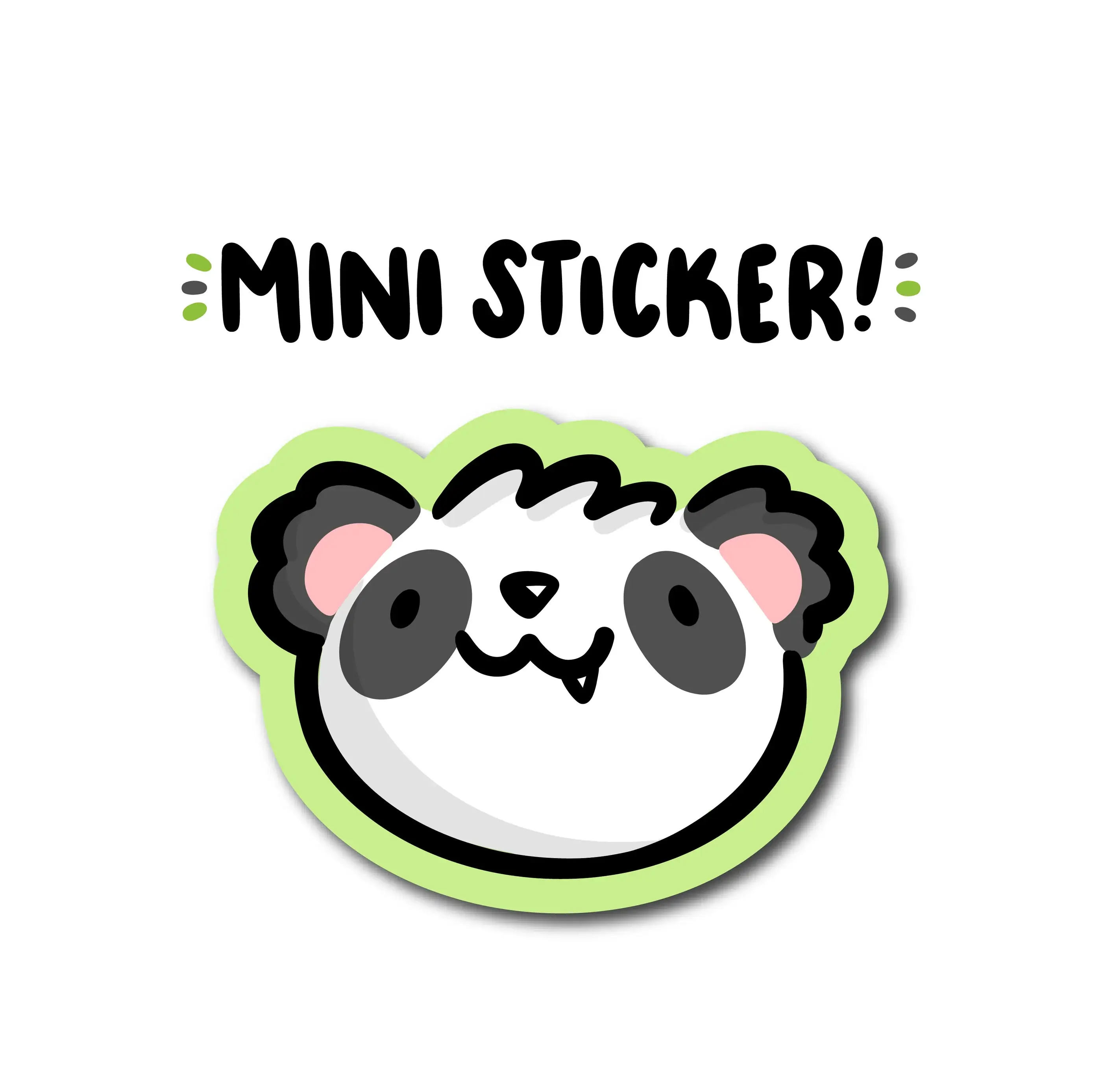 Shop Emily M - Wholesale Sticker - Panda Face Mini Sticker4