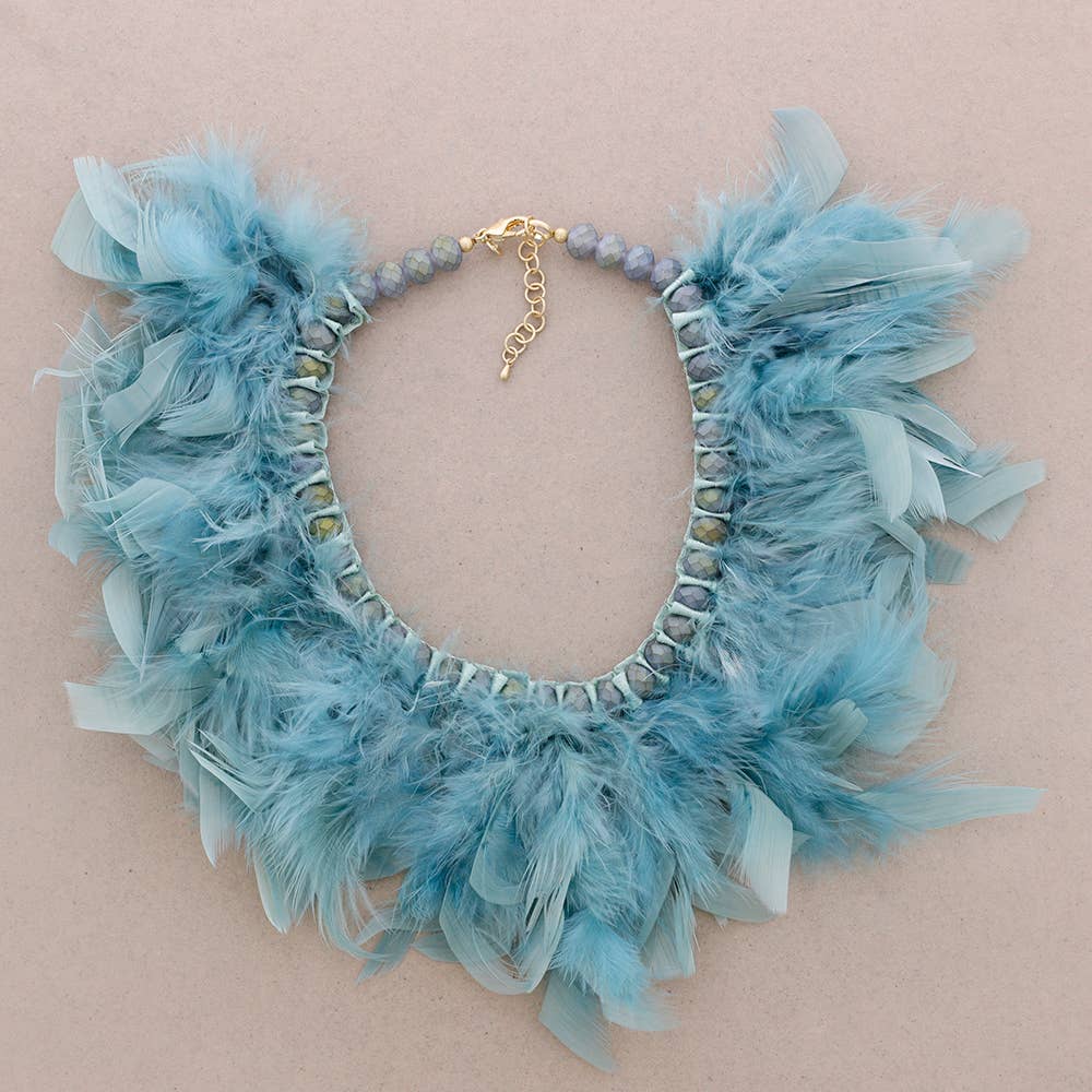 Sonata - Wholesale Choker/Collar - Crystal Feather Necklace8