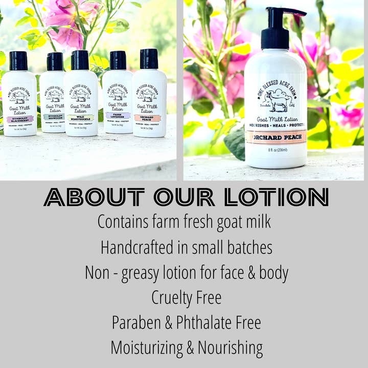 One Blessed Acre Farm - Wholesale Body Cream/Lotion - Sugar Plum Goat Milk Lotion1