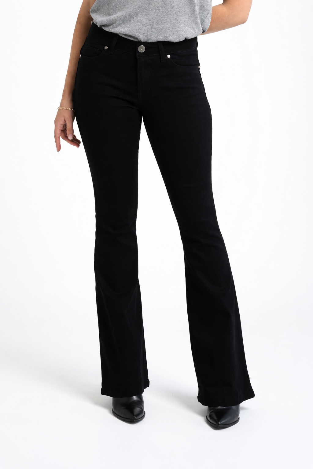 1822 Denim - Wholesale Jeans - Women's - Tall 34'' Mid-Rise Vintage Flare Jean in Black0