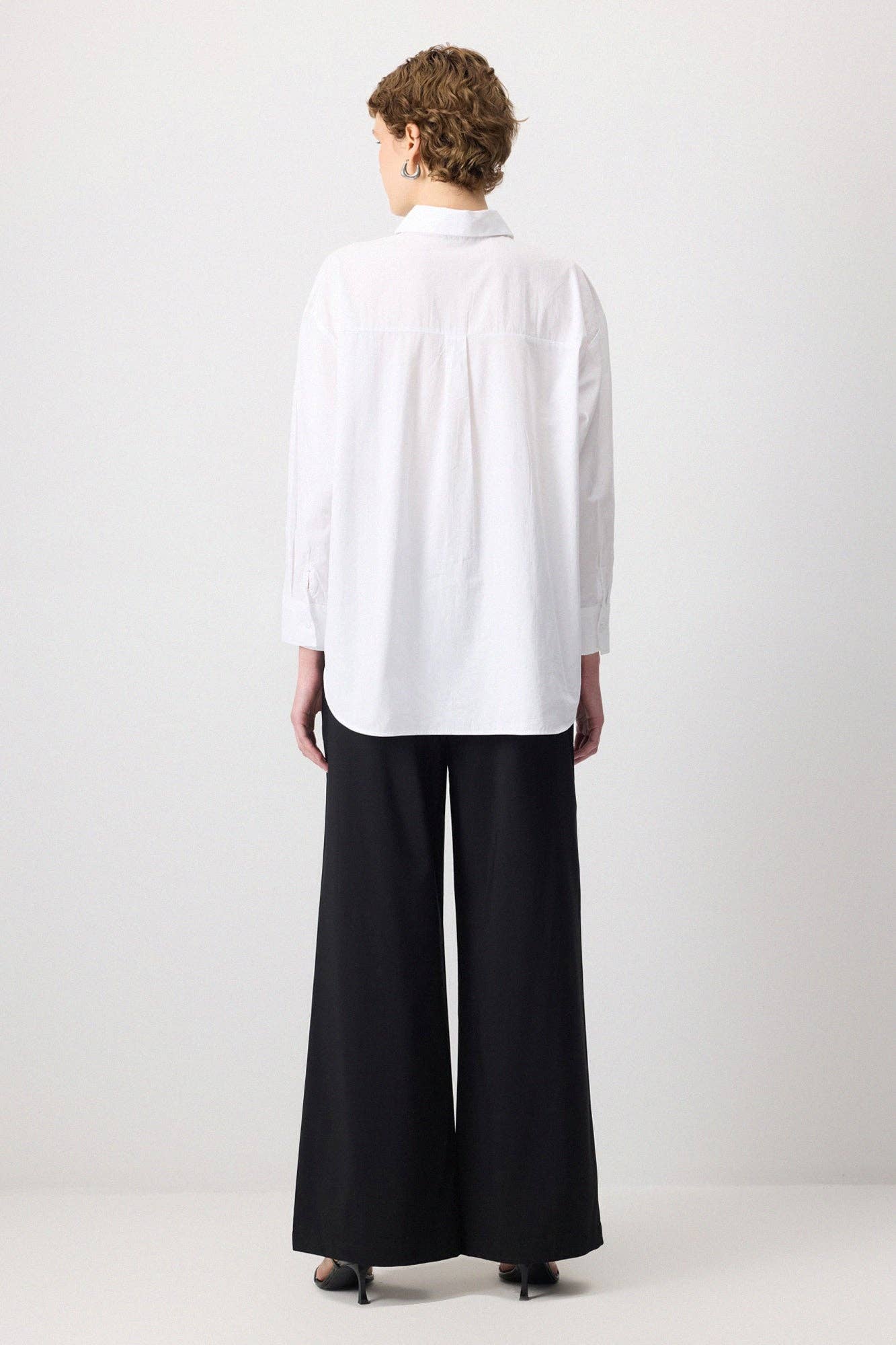 COTTON OVERSIZE SHIRT - CRISP WHITE for wholesale on Faire3