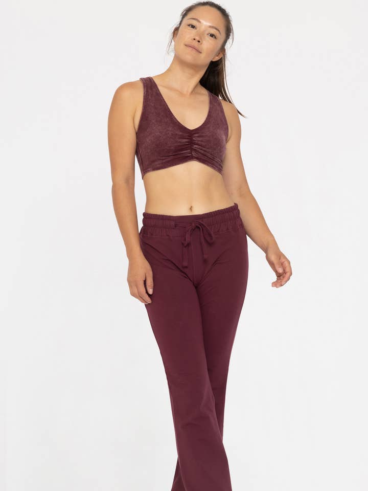 Mono B - Wholesale Sports Bra - Women's - Mineral Wash Cotton Blend Racerback Bra
