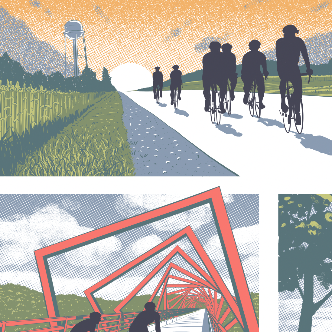 Bozz Prints - Wholesale Art Print - Bike Iowa Print3