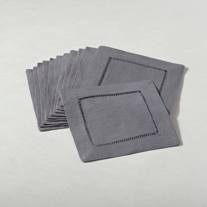 Fennco Styles - Wholesale Dinner & cloth napkin - Classic Hemstitched Linen-Cotton Cloth Napkin12