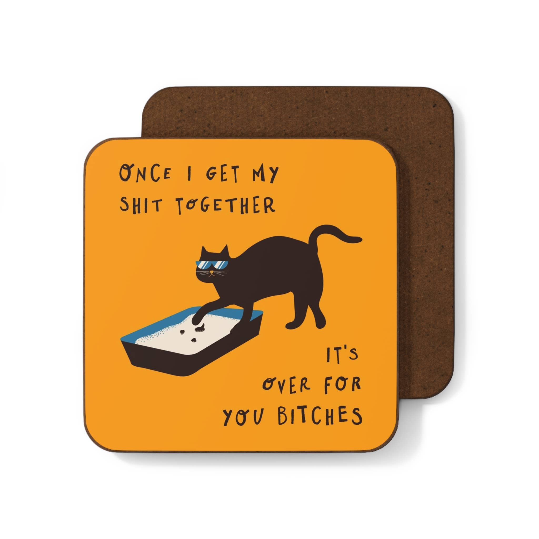 Betiobca – wholesale Coasters – Coaster – Once I Get My Shit Together Cat Edition