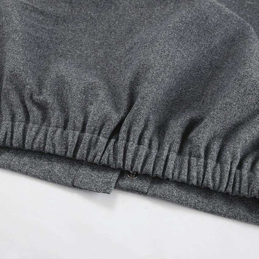 Marayn - Wholesale Coat - Women's - Gray Wool Coat Chic Modern Timeless Style17