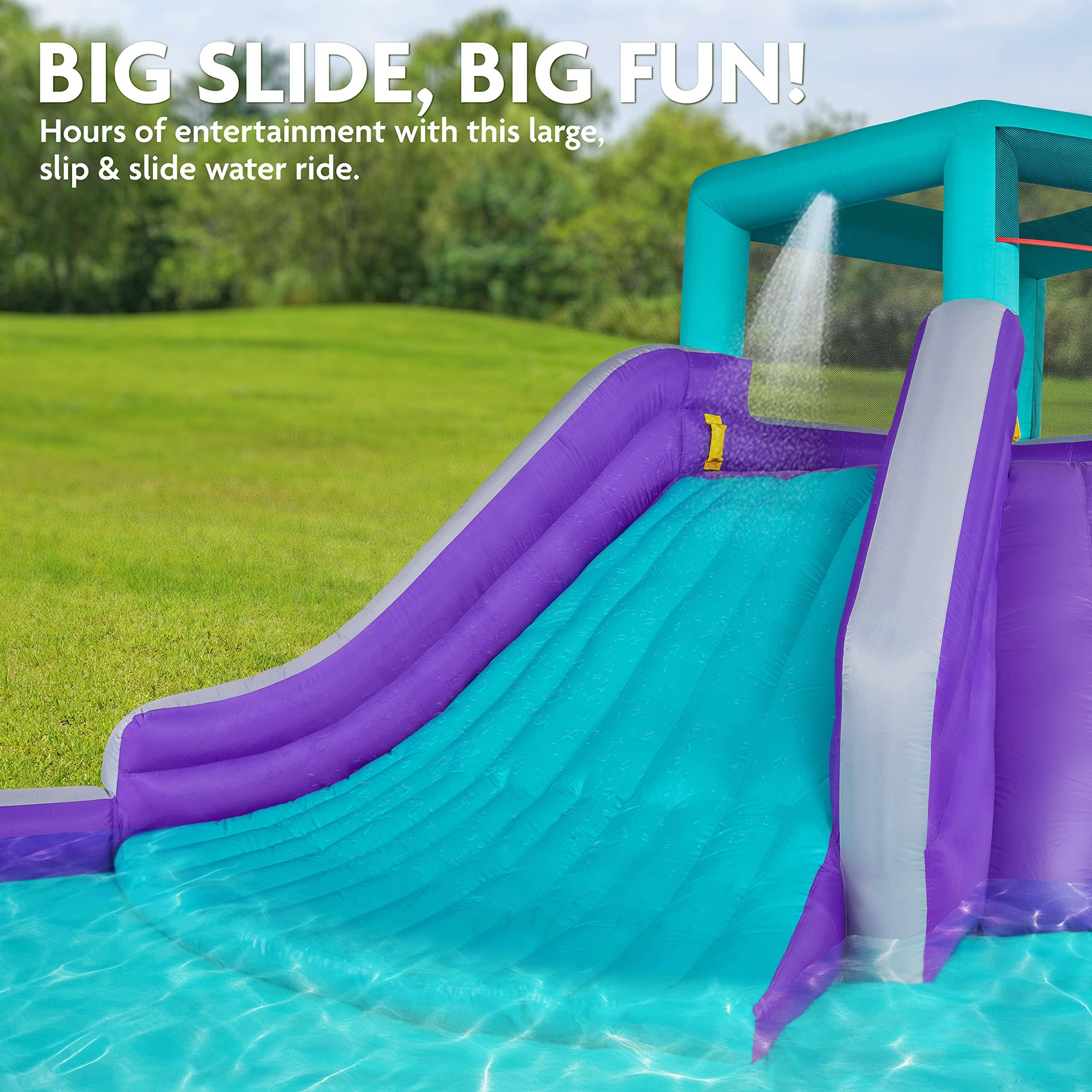 Sunny and Fun – wholesale Inflatables – Four Corner Inflatable Water Slide Park for Kids10
