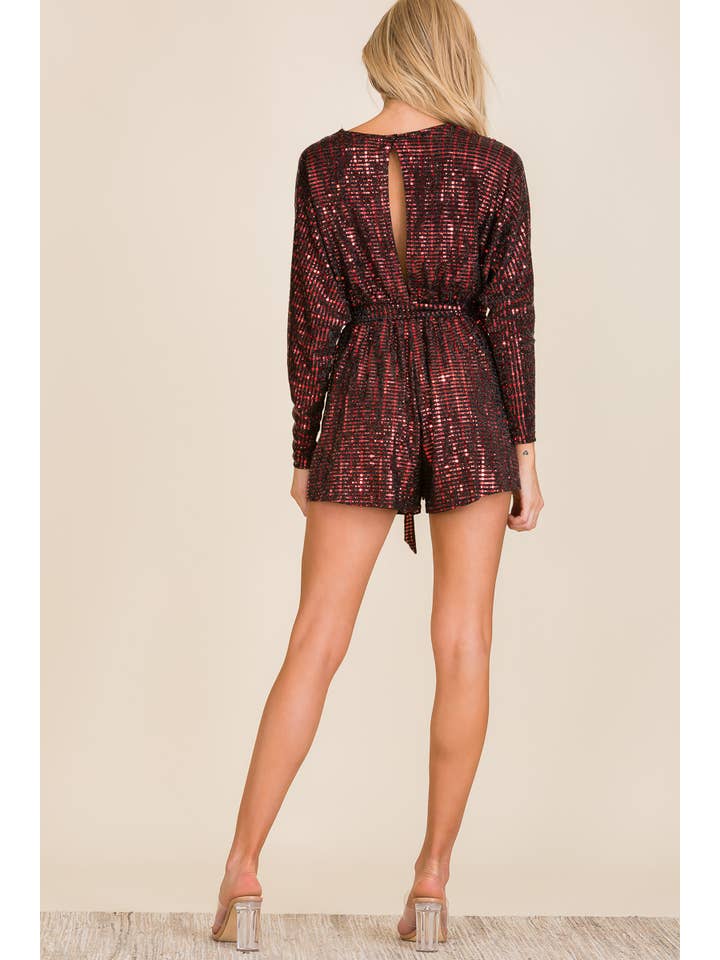 The Sang - Wholesale Romper - Women's - SPJ40064 - SEQUIN ROMPER