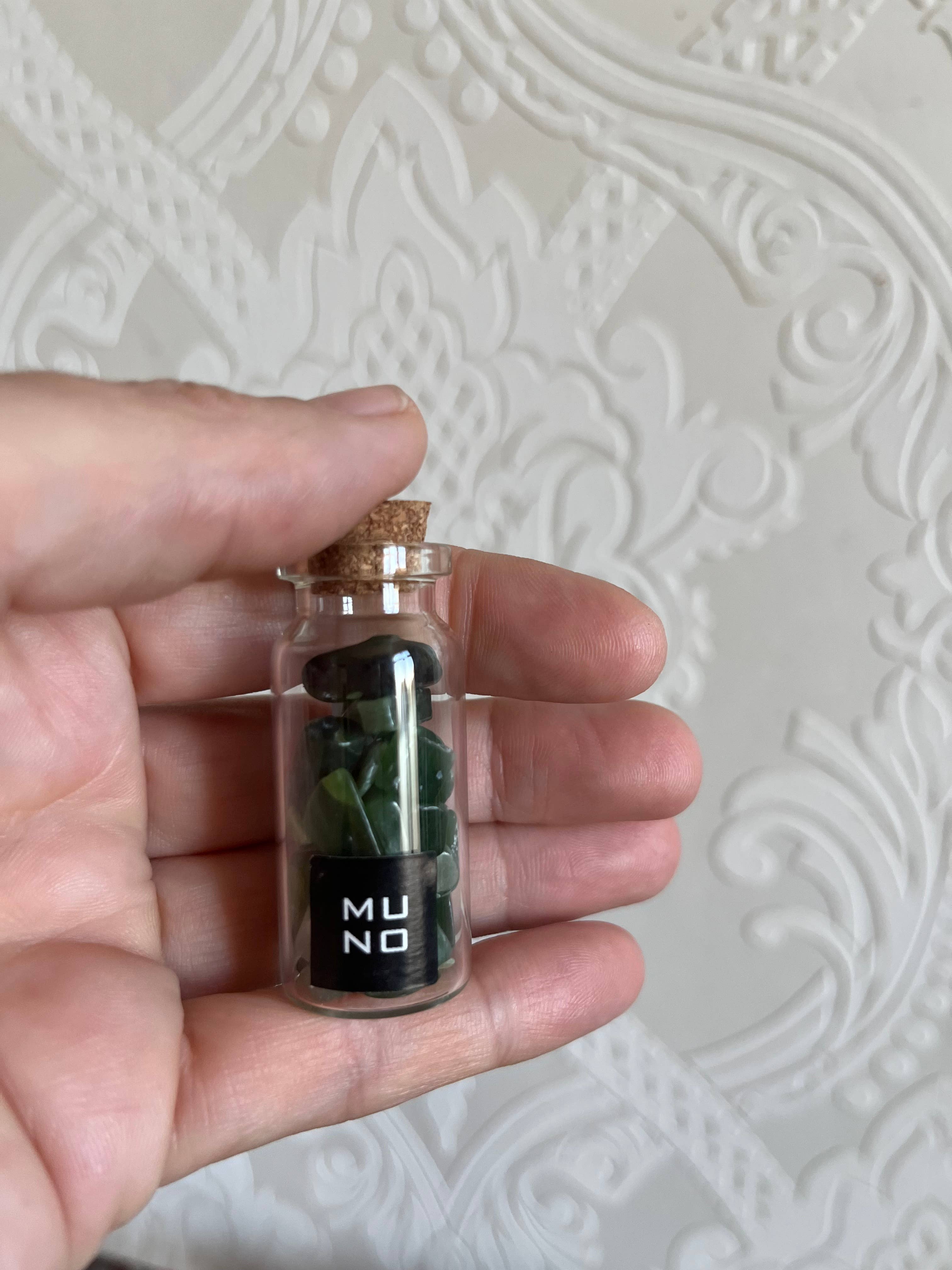 Muno - Wholesale Spiritual Stone/Crystal - Mini Glass Bottle with Semi Precious Gemstones Gift Crystal3