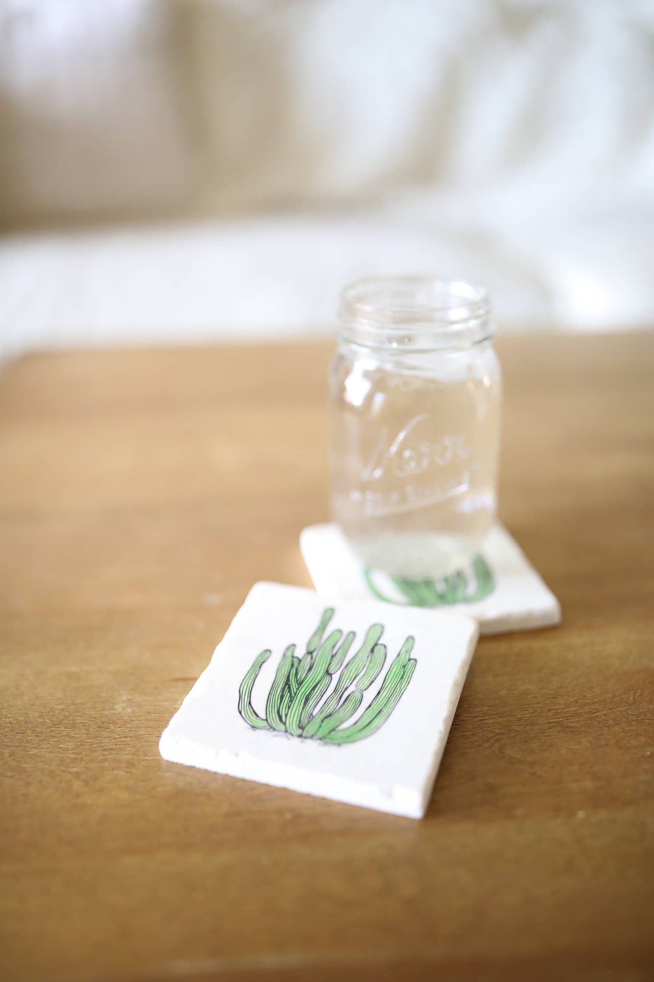 Lace, Grace & Peonies Marble Coasters - Vendita all'ingrosso Sottobicchiere - Sottobicchiere in marmo cactus3