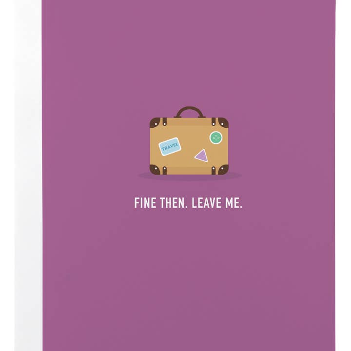 Leave Me Card for wholesale by Classy Cards Creative