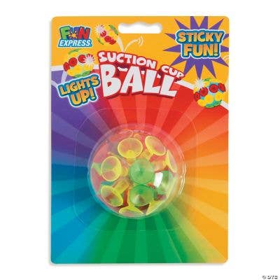 Fun Express - Wholesale Sports Ball - Kids - BC LIGHT-UP SUCTION CUP BALLS