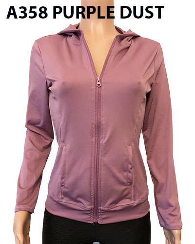 SSImport - Wholesale Athletic Jacket - Women's - A358 SPORTS HOODIE JACKET MIXED SIZES 12PCS/SET45