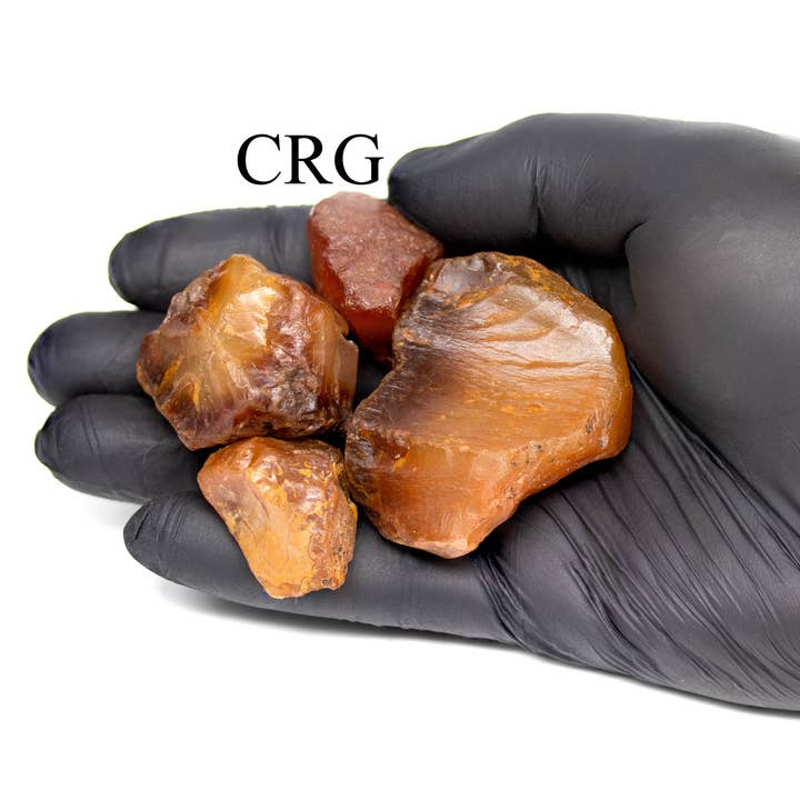 Crystal River Gems LLC - Venta al por mayor Piedras/cristales espirituales - LOTE DE 1 KILO - Ágata cornalina brasileña en bruto (3 - 6 CM) AVG