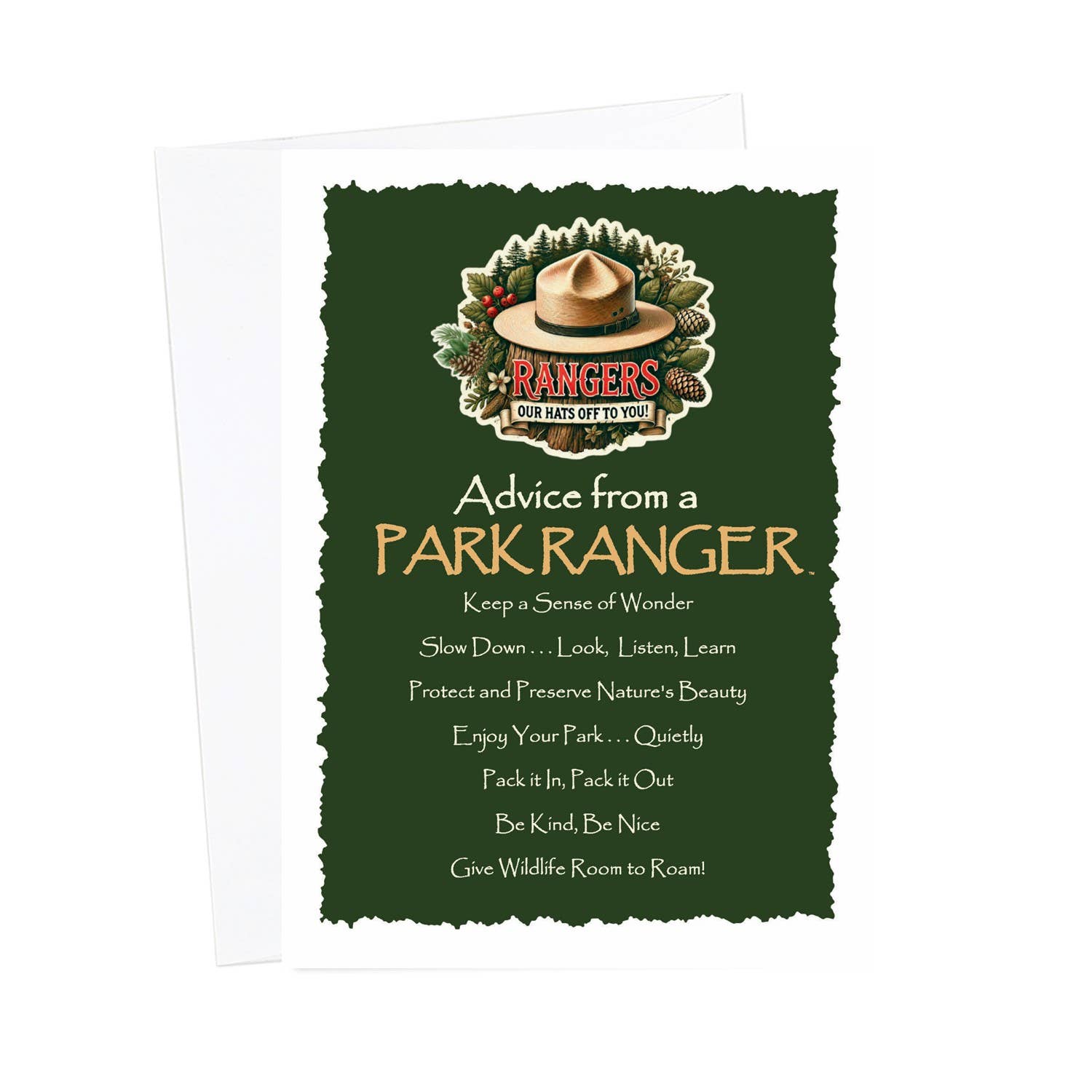 Advice for Life by Your True Nature - Wholesale Everyday Greeting Card - Advice Park Ranger-Blank-Greeting Card-Blank0
