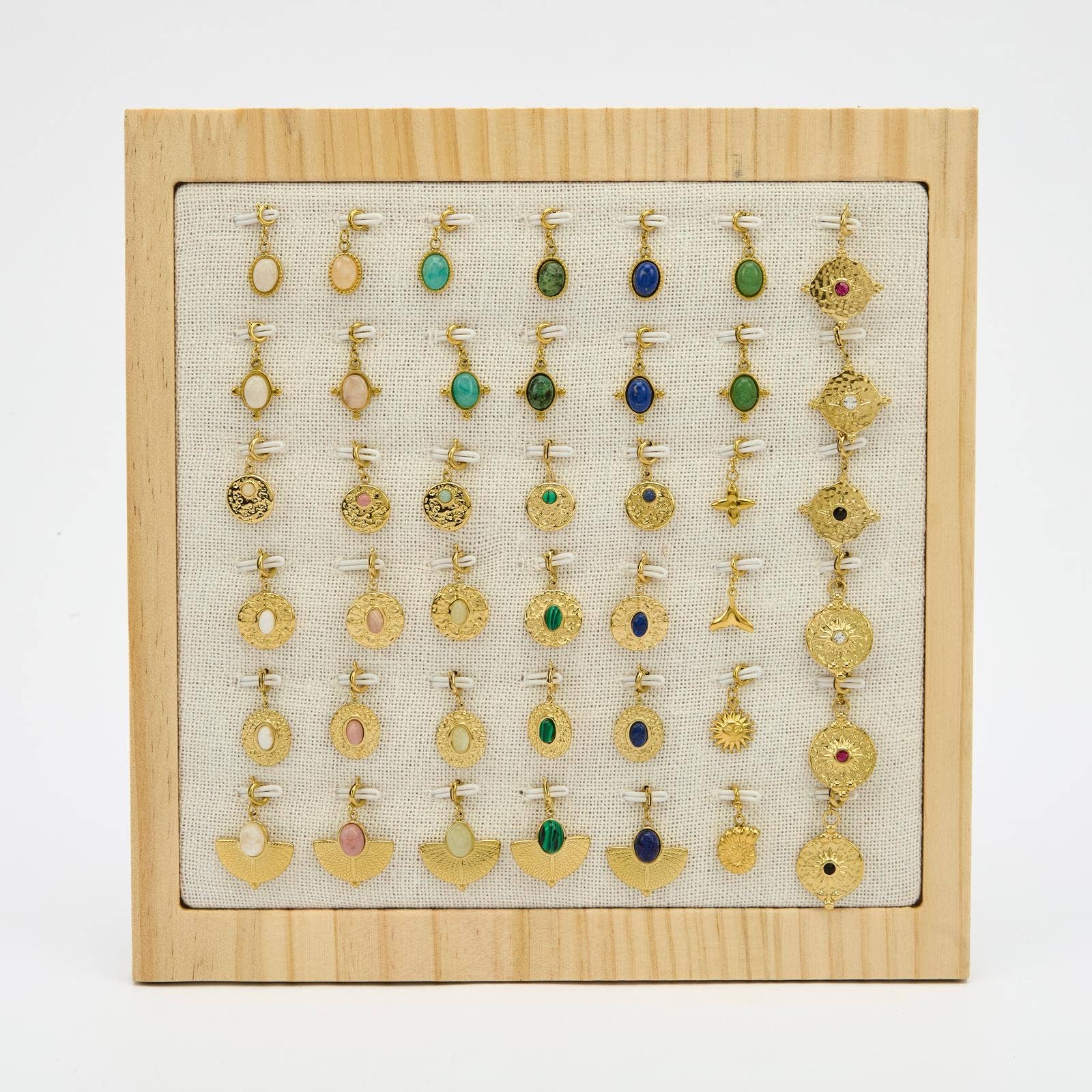 By Sookay - Wholesale Jewelry Stand & Display - PR024 Stainless steel charms and stones display