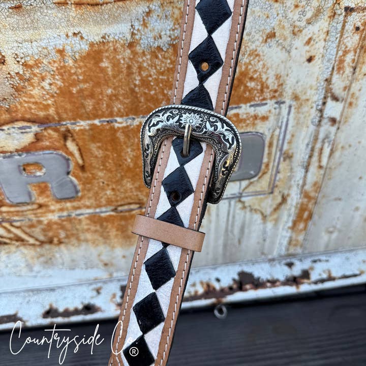 Texas Western Cowhide Bags and More - Wholesale Bag Strap - Women's - Wild West Checkered Purse Straps