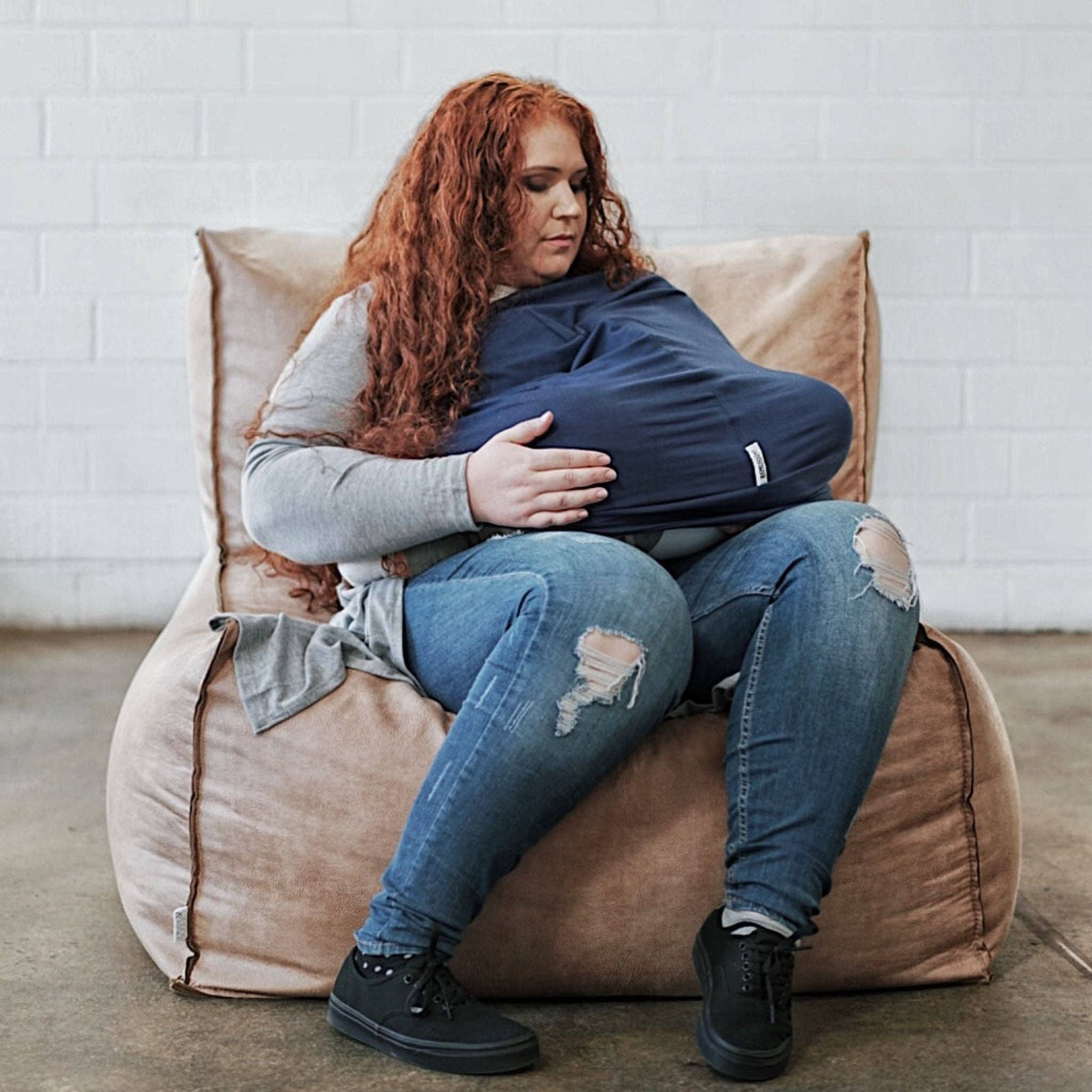 Zoe Sage – Großhandel Stillabdeckung – Mutterschaft – 5-in-1 Multi-Use Stilltuch für Mamas - Billy Blue8