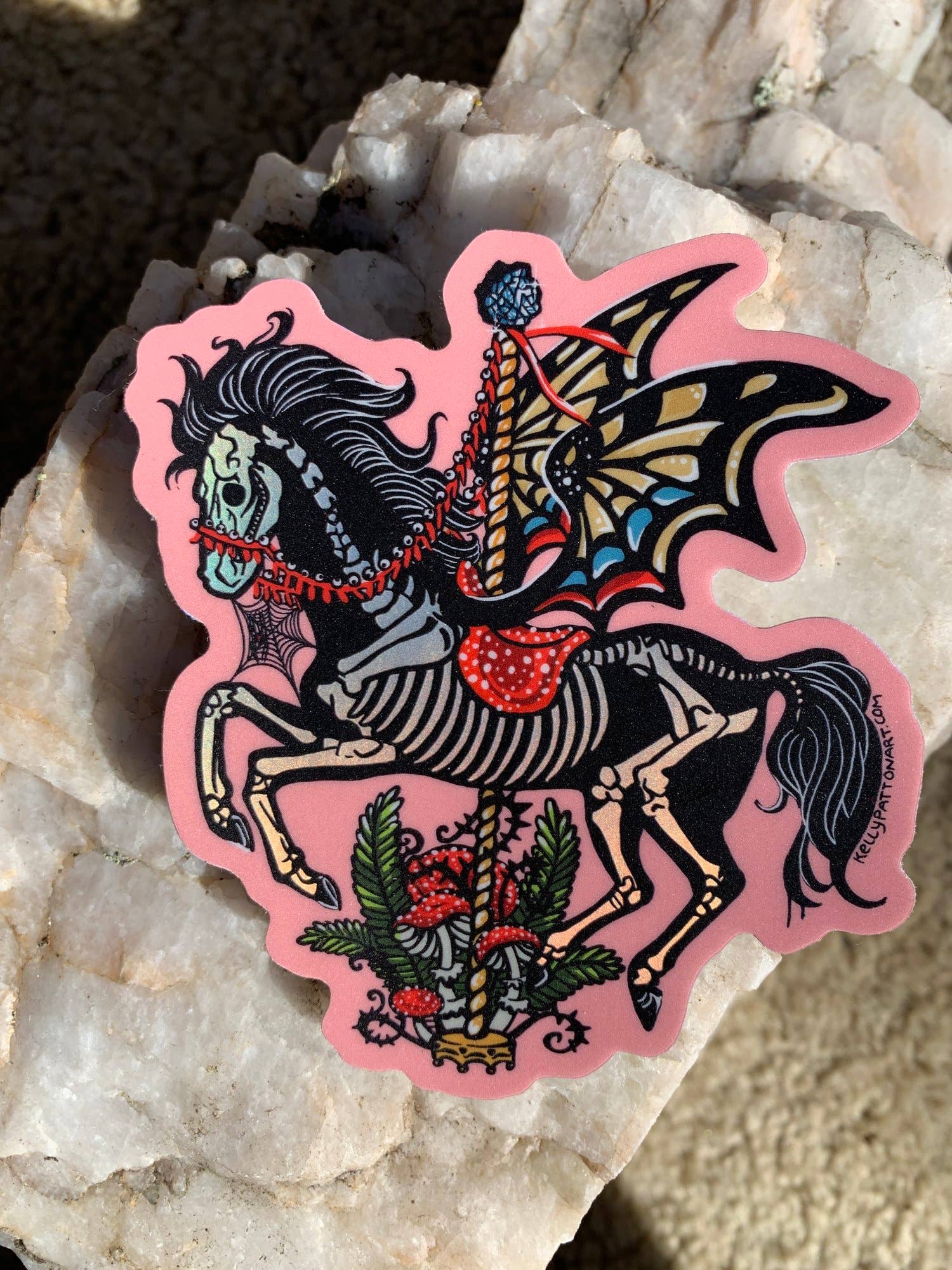 Secret Creatures - Wholesale Sticker - Curiosity Carousel Vinyl Sticker Horse Design2