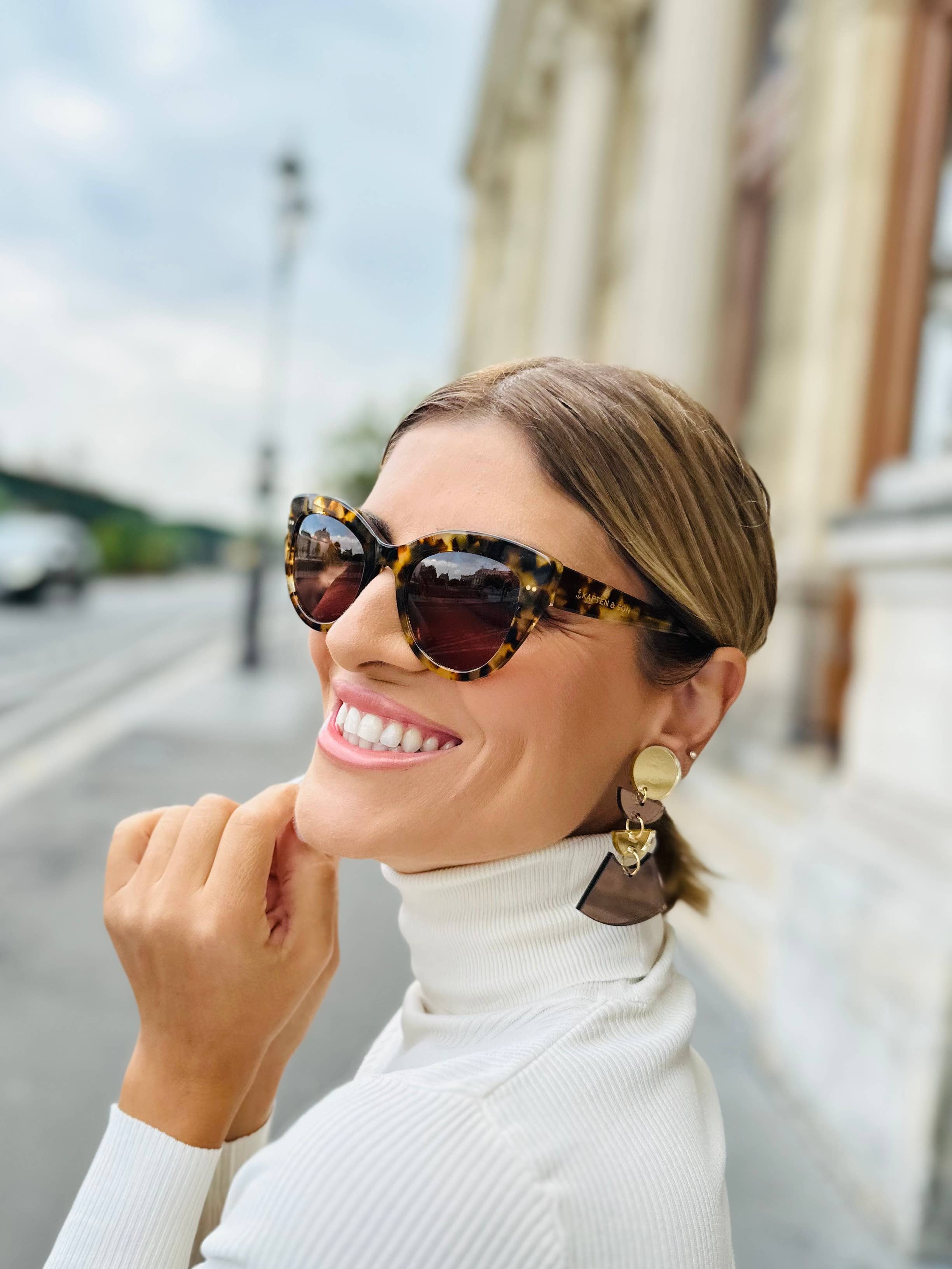 Christina Christi - Wholesale Clip-On Earrings - Handmade Mirror Earrings Clip On, Statement Earrings, Clip2