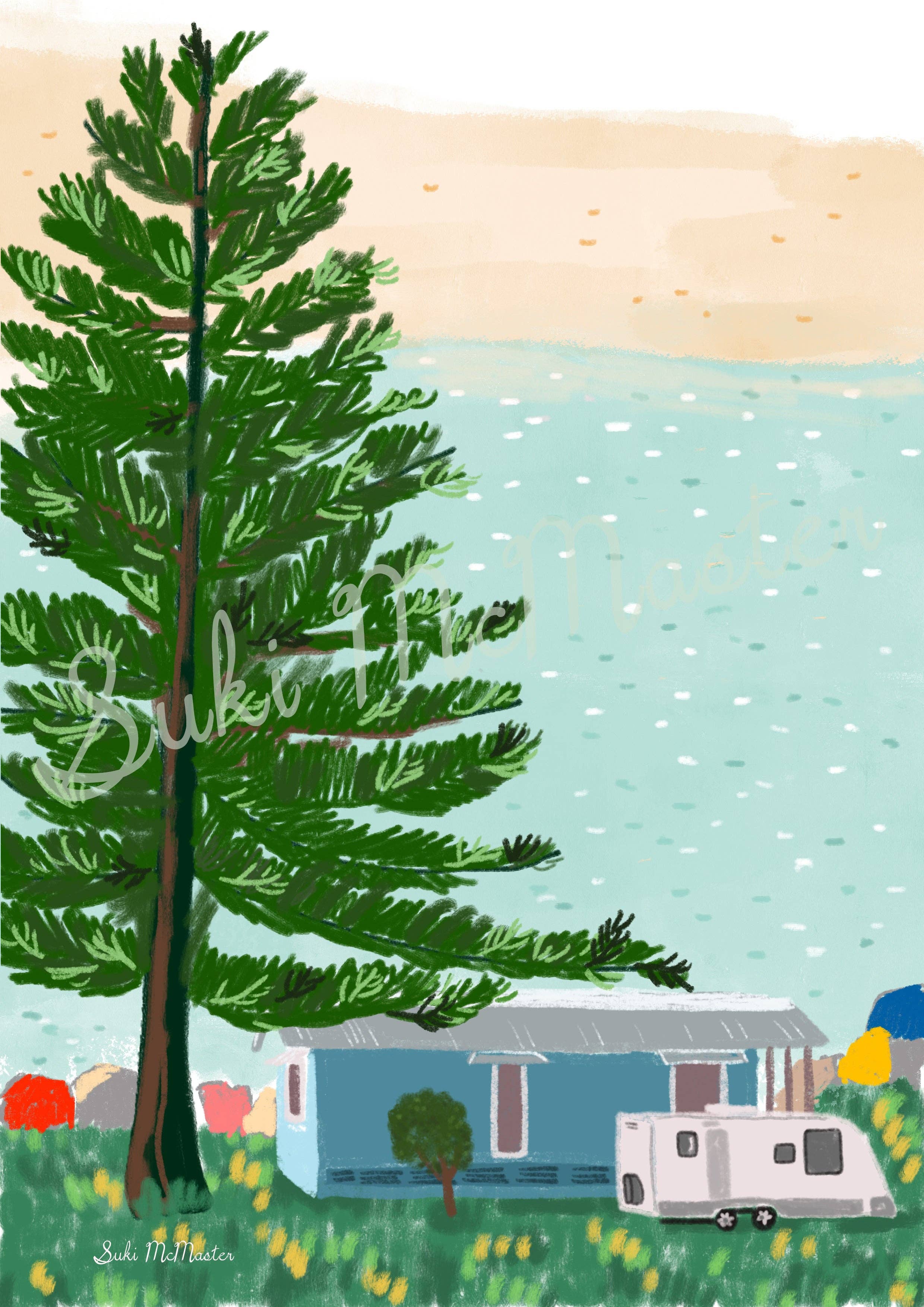 Suki McMaster - Vente Affiche d'art - Impression d'art mural paysage australien - Port Macquarie par Suki McMaster1