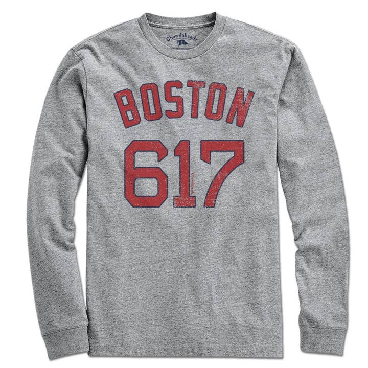 Boston 617 Baseball T-Shirt for wholesale by Chowdaheadz