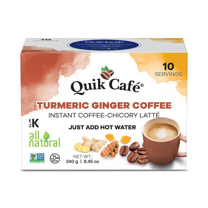 Quik Café Tumeric Ginger Coffee Latte - 10 Count and other Purchase Wholesale pannolini quik. Free Returns & Net 60 Terms on Faire trending on Faire.