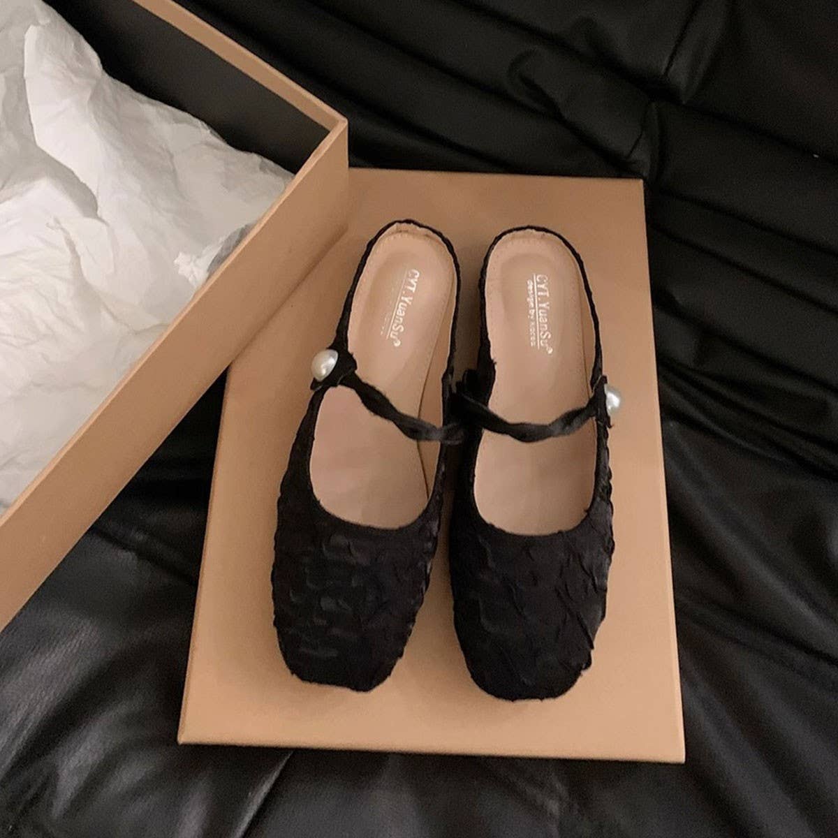 ACCITY - Wholesale Flats - Women's - Silver Open-Toe Slip-On Flat Sandals for Women_CWSHF00643